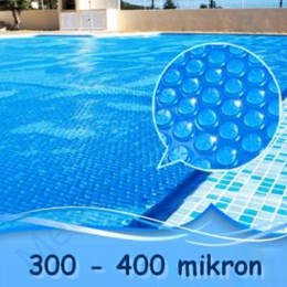 Szolártakaró 9x4,5m szögletes medencékhez extra minőség