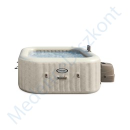 INTEX PureSpa Chevron Deluxe jakuzzi 4 személyes szögletes 175 x175 x 71cm bézs / fehér #28446