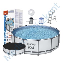 Sérült!!!! - Bestway Hawaii (457cm x 122cm) fémvázas medence #56438