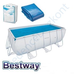 Bestway szolártakaró 4,04x2,01m szögletes medencéhez #58240