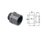Külső menetes karmantyú D040-50x1 1/2''
