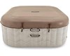 INTEX PureSpa Chevron Deluxe jakuzzi 4 személyes szögletes 175 x175 x 71cm bézs / fehér #28446