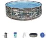 Csomagolás sérült - Bestway Power Steel fémvázas medence szett, 549 x 132 cm #56886