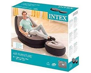 Intex felfújható luxus zsákfotel, ottománnal #68564