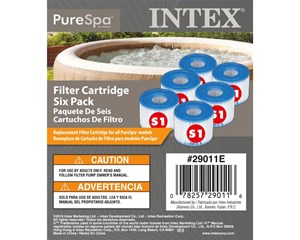 Intex jakuzzi papírszűrő 6 db-os #29011