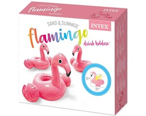 Flamingó felfújható italtartó #57500