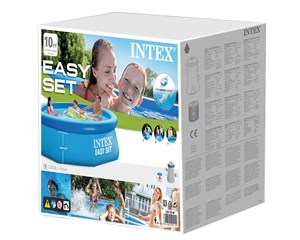 Intex puhafalú medence (3,05m x 76 cm) papírszűrős vízforgatóval #28122